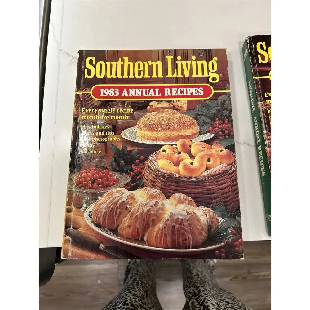 Lot of 3 Southern Living Annual Recipes 1983 1985 1987 1989 Hardcover‎ Cook Book